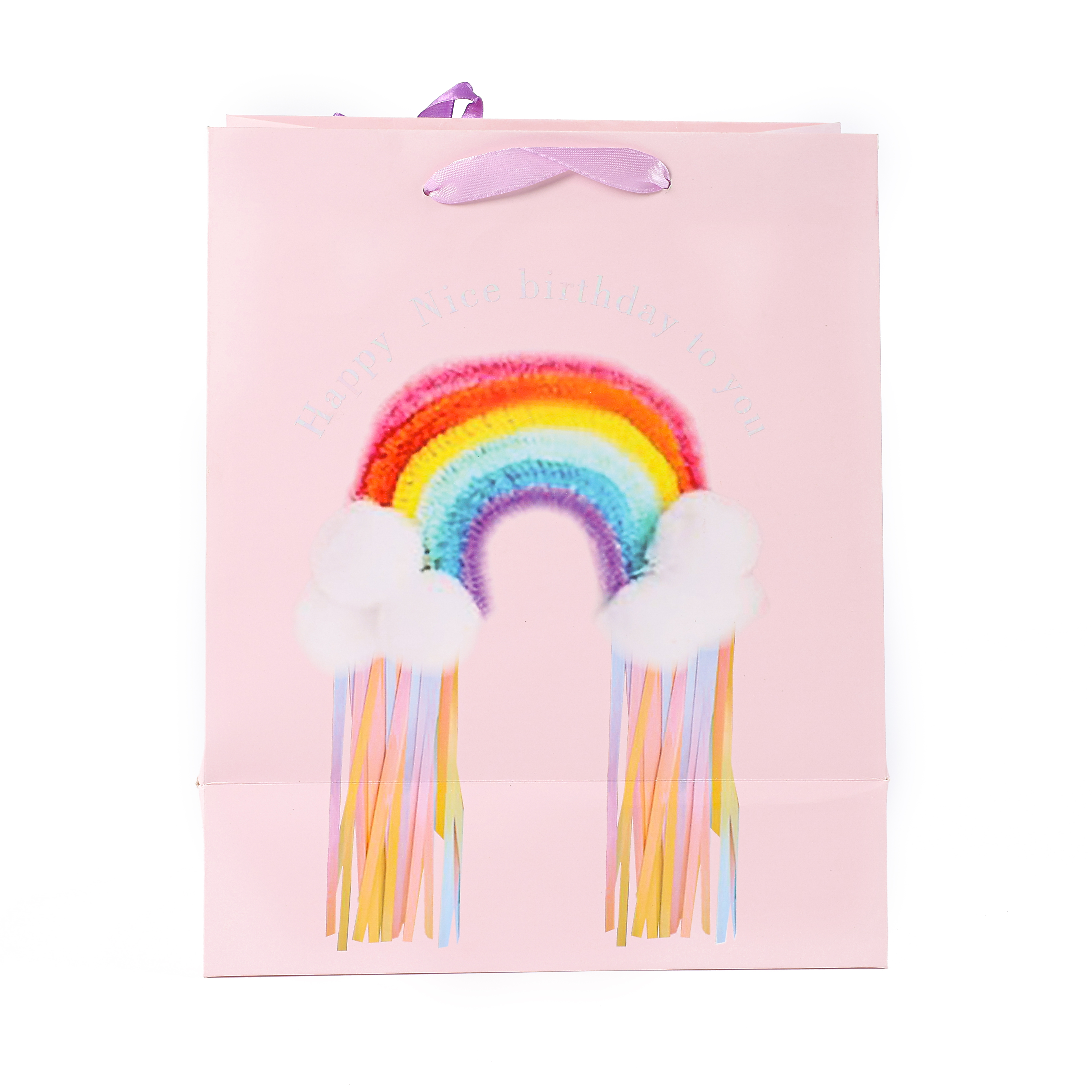 Rainbow Hairball Pink Gift Bag KT039